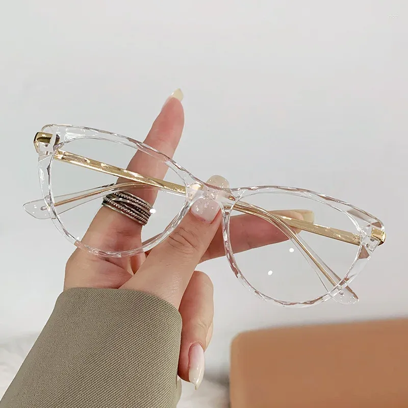 Sunglasses Sexy Cat Eye Glasses Women Anti Blue Light Transparent Eyewear Brand Designer Vintage Clear Eyeglasses Optical Frame Oculos