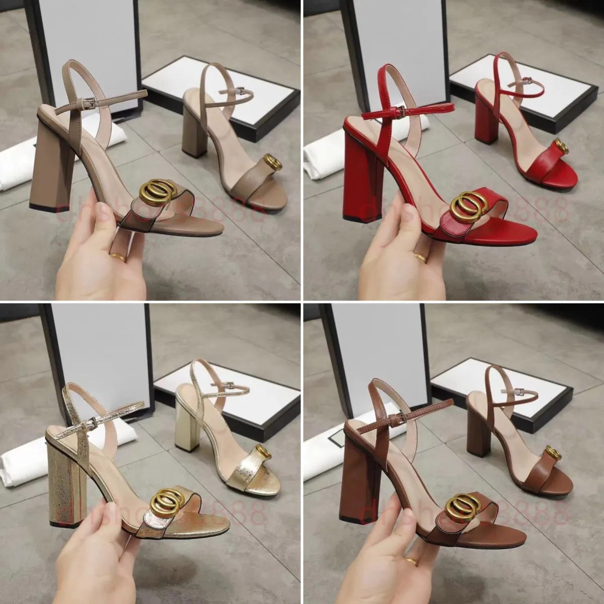 designer heel Women Luxury Dress Shoes Designer High Heels Patent Leather Gold Tone Black Nuede Red Womens Lady Heel Fashion Sandals Party Wedding