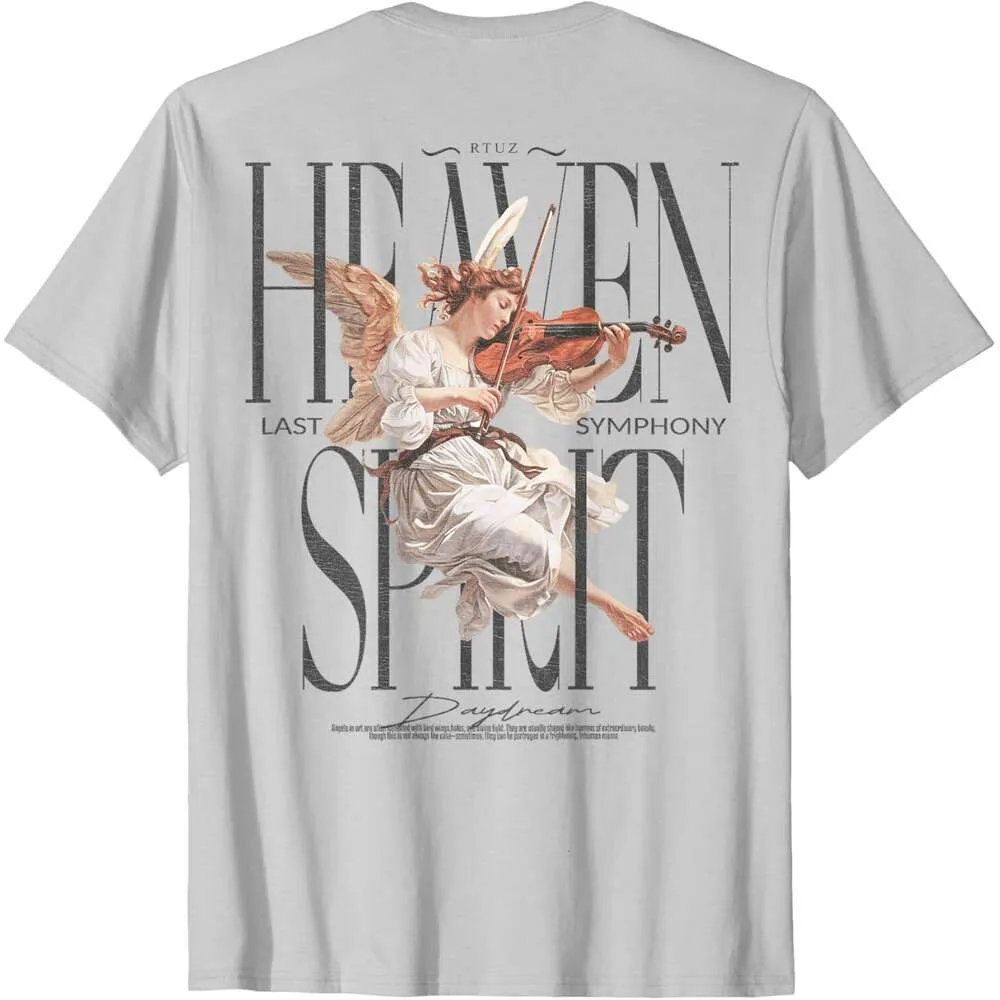 【Paragraph】25ss PARAGRAPH ANGEL T SHIRT Men's 25SS Angel Guardian Backprint shirt with t shirt
