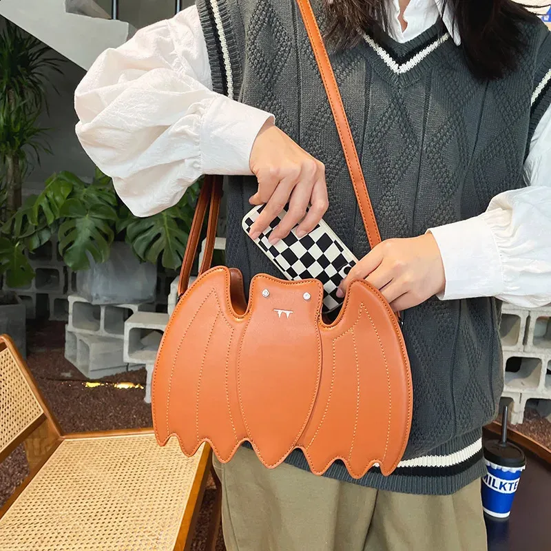 Bat Crossbody Bag: Premium PU Leather Animal Pattern Shoulder Bag