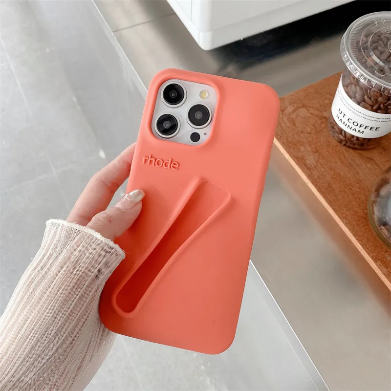 Designer Rhode Pink Phone Case With Lipstick And Lip Balm Designer Rhode Pink Phone Case With Lipstick And Lip Balm
