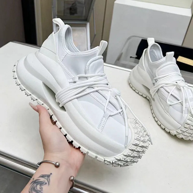 Save Big on Bulk Men's Sneakers 2024 2024ss Men Trend Thick Soled Low Cut  Sneakers Street Fashion Ventilate Black Casual Lace Up Shoes Bring A Box 