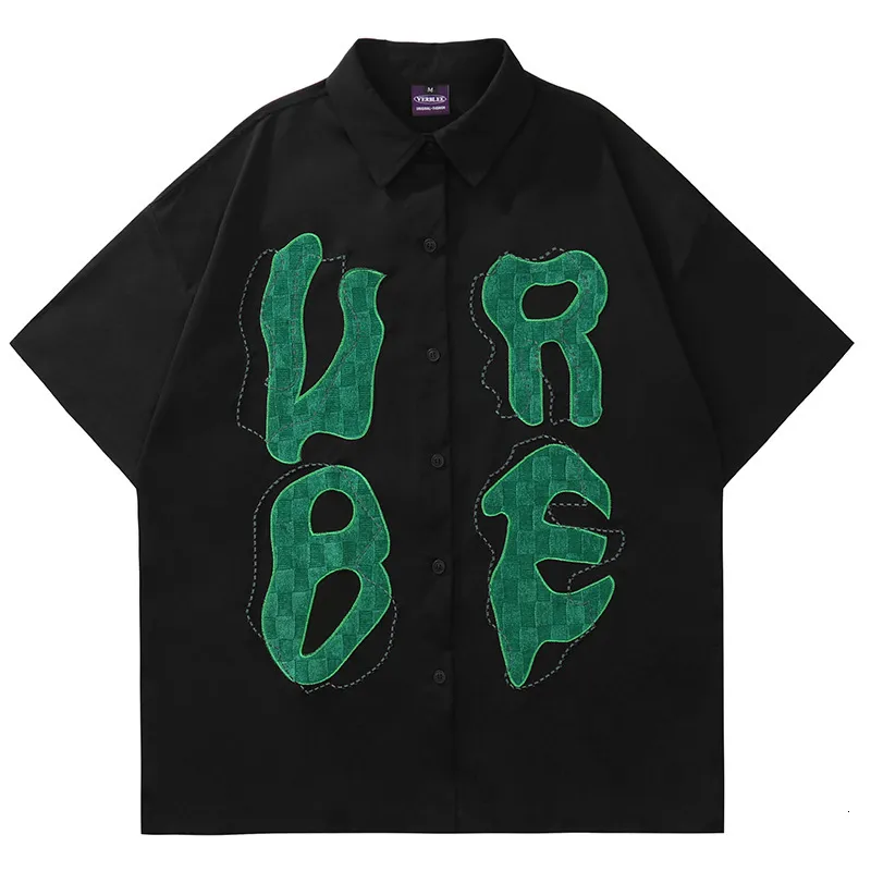 UNUSED × BY EMBROIDERY SHORTSLEEVE SHIRT Embroidered Suncherry Short Sleeve Shirt – BODE
