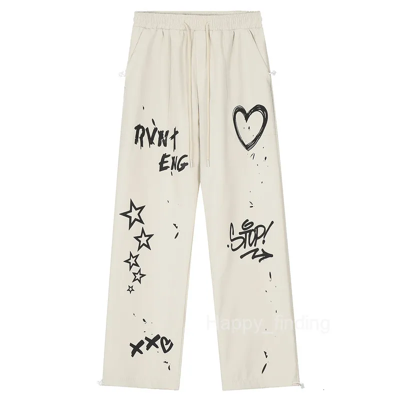 Save Big on Bulk White Graffiti Pants Mens Wide Leg Sweat Pants Graffiti  Design Loose Fit Sports Trousers, American Style Sweatpants, Unisex Autumn 