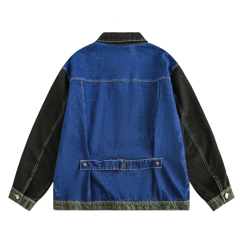 DHgate.com:Trendy Color Block Denim Jacket - New Spring