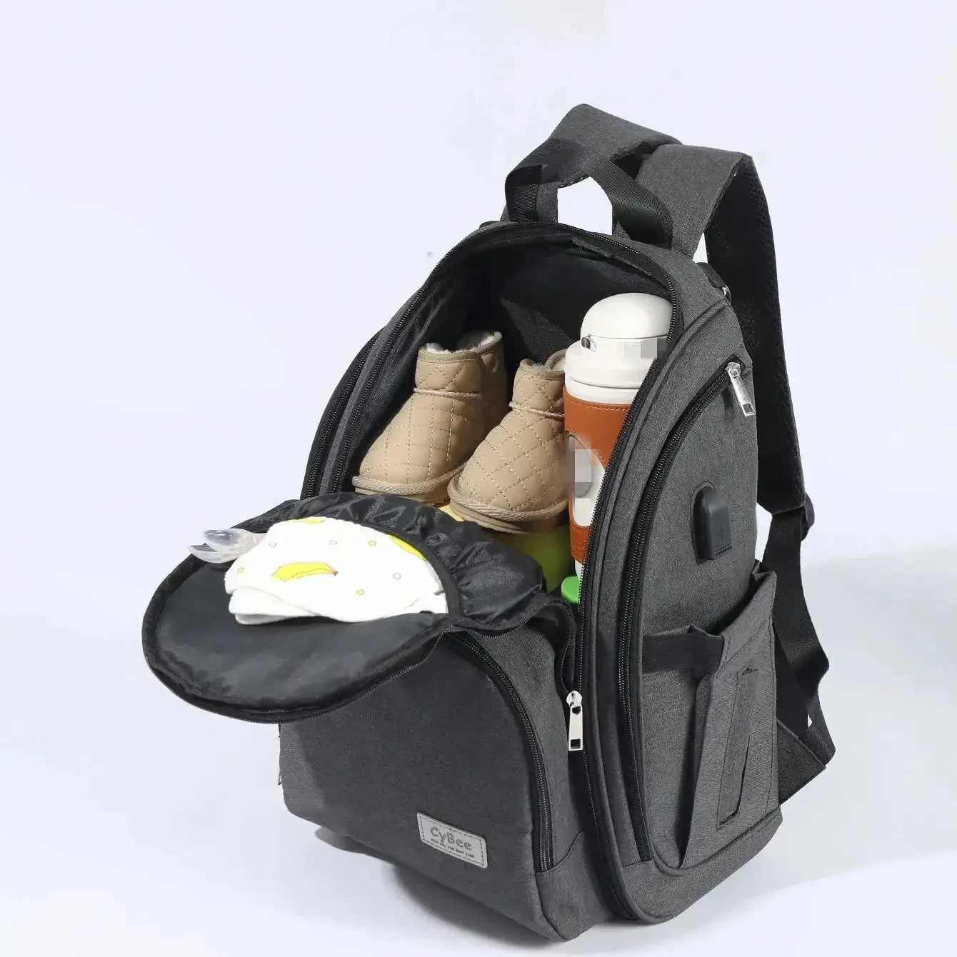 Large Capacity Waterproof Baby Diaper Backpack with Changing Pad  Multi-functional Travel Bag, Shop Now!