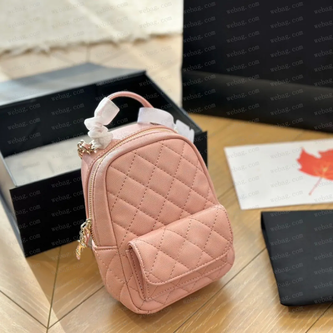 Womens Leather Shoulder Backpack Mini Bag with Hasp Closure  display picture 1
