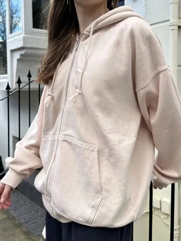 【美品】removable sleeve hoody drawstring SH DXSHCV Men's Hooded Loose Solid Color Fashion Fleece