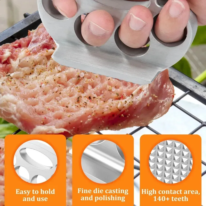 Premium Meat Tenderizer Mallet - Dual-Sided Kitchen Hammer For Pounding & Tenderizing Meat - View #6