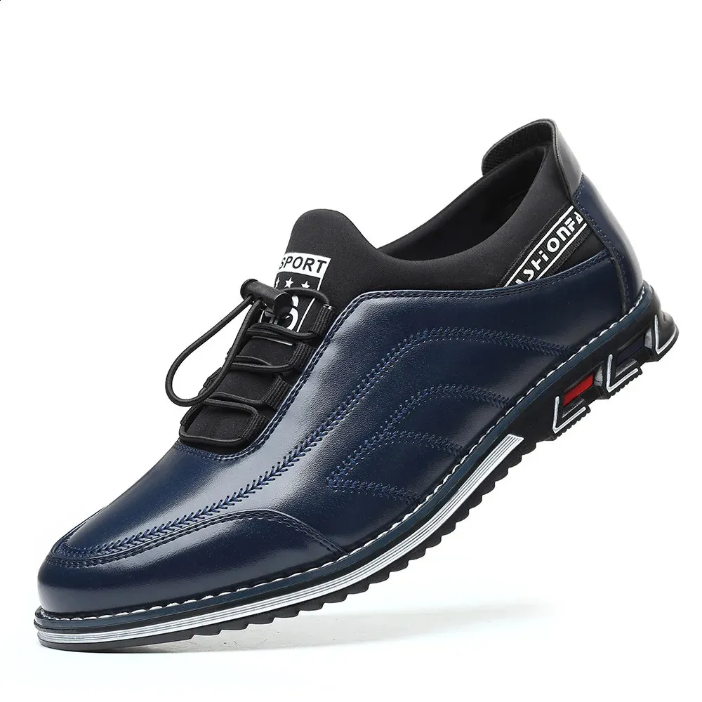 Men\'s shoes large size casual leather shoes low top Men main image 4