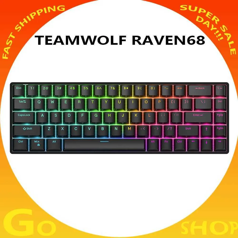 Teamwolf RAVEN68 8K Magnetic Switch mechanical keyboard with