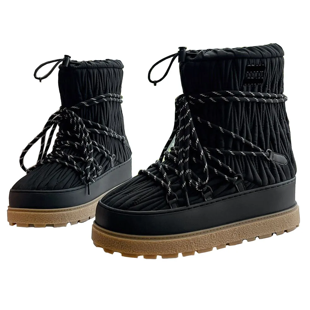 Bottes D'Hiver Femme Imperméables : Bottines Fourrées, Randonnée Neige Taille 39. Chaussures Montantes | Leroy Merlin