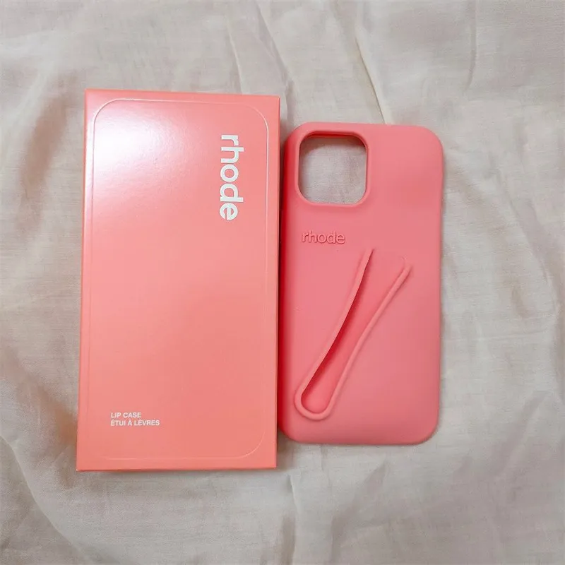 Designer Rhode Pink Phone Case With Lipstick And Lip Balm Designer Rhode Pink Phone Case With Lipstick And Lip Balm