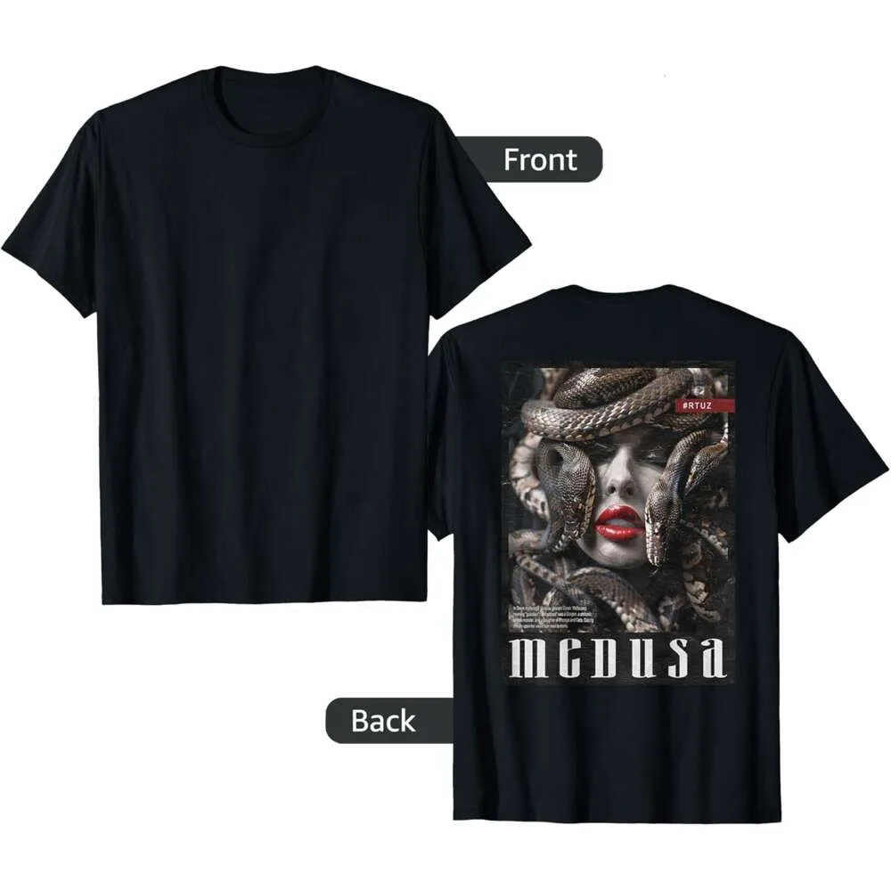 Save Big on Bulk Medusa T Shirt Men's Graphic T Shirt Gorgon Goddess Medusa  Snake Backprint Tee For Casual Wear, Short Sleeve, S 2XL Best Deals on