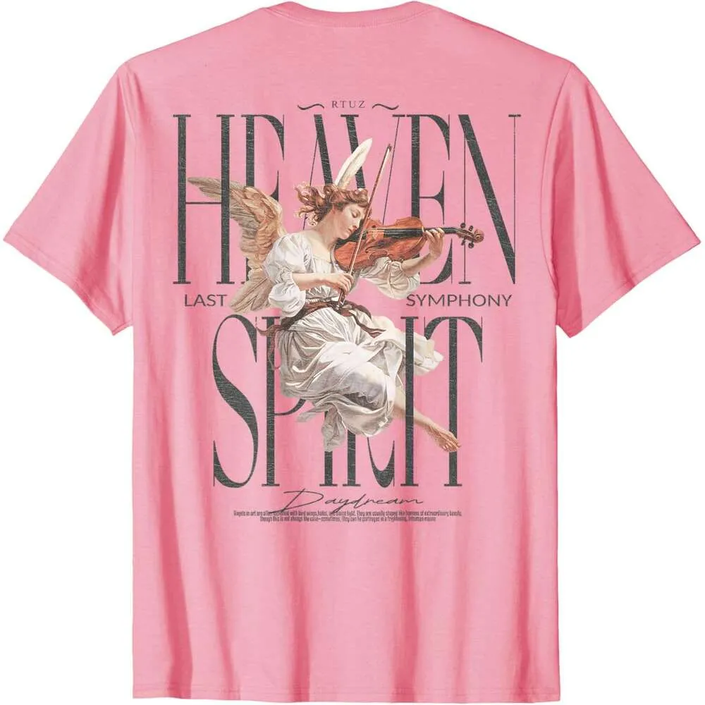 【Paragraph】25ss PARAGRAPH ANGEL T SHIRT Men's 25SS Angel Guardian Backprint shirt with t shirt