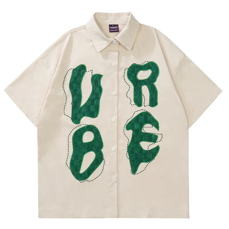 [新品]NUMERO #19 & #31#45【１本から購入可】 Vintage Embroidered Short Sleeve Shirt - Summer Style