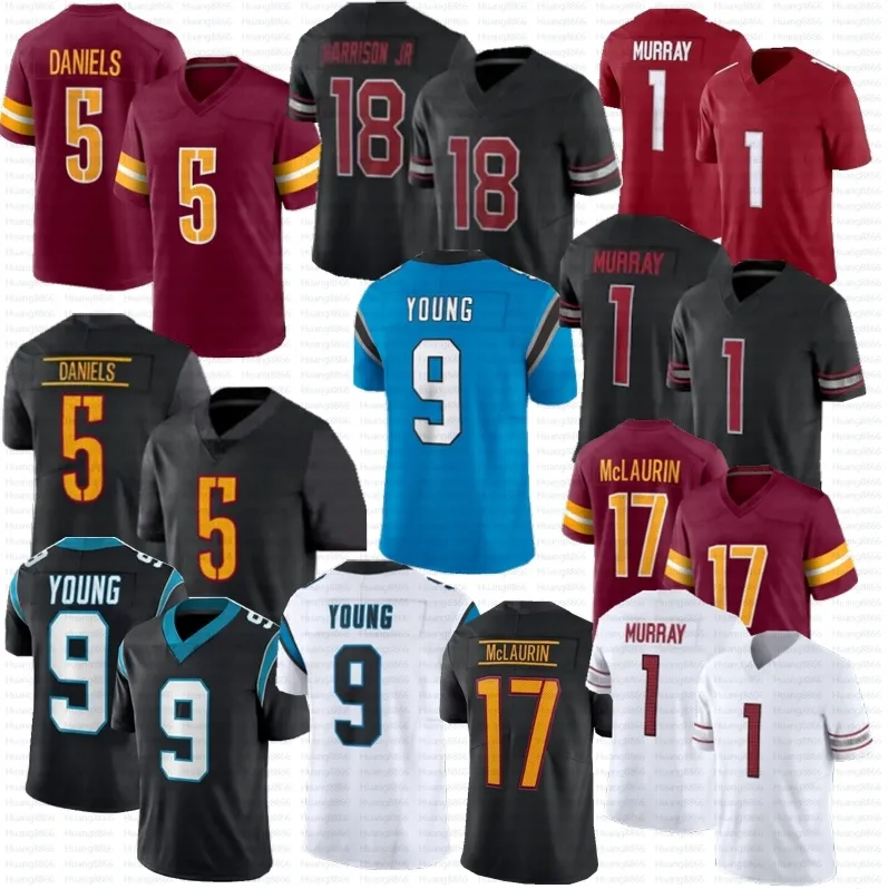 2024 New Jayden Daniels Marvin Harrison JR Football Jersey Bryce Young Terry McLaurin Kyler