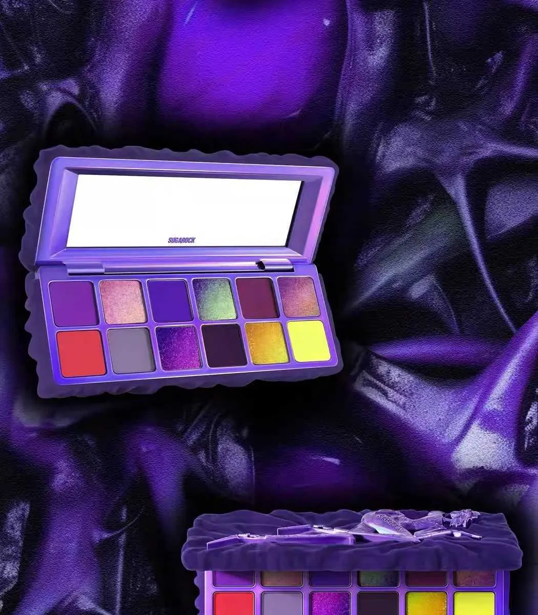 シュガーロック12色アイシャドウパレットシマーカメレオンマットアイ