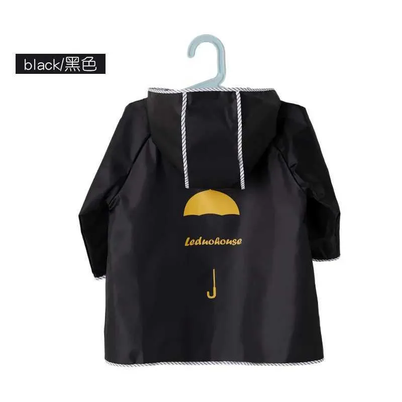 Cute Kids Raincoat Cartoon Duck Children Rain Poncho UFO Shape - View #11