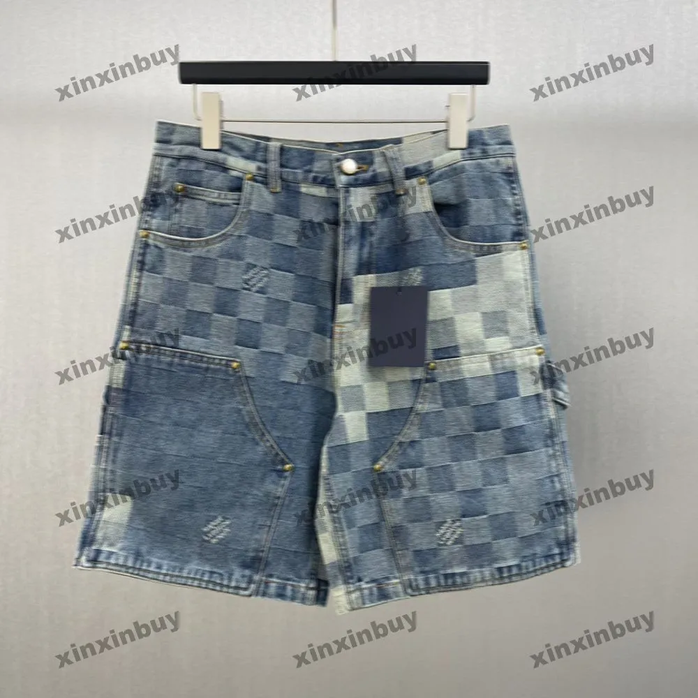 DHgate.com:Mosaic Denim Shorts: Stylish Spring Casual Pants