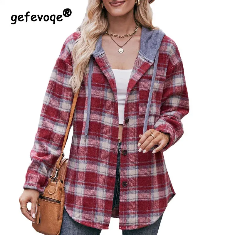 Chemise En Flanelle à Carreaux Pour Fille - Manteau Court Chaud - Automne Hiver - Taille Adolescente - 5
