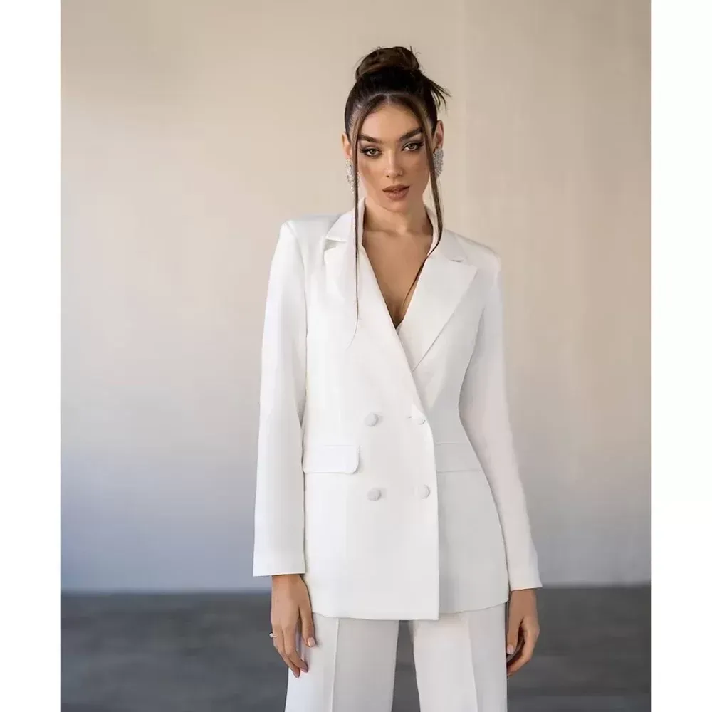 Notch lapel double breasted suit new arrivals