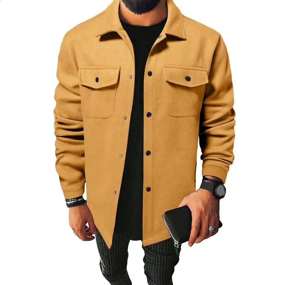 新品 LOOPE BIG FLAP POCKET SHIRT JACKET Marine Layer Men Long Sleeve Full Zip Snap Front Flap Pocket