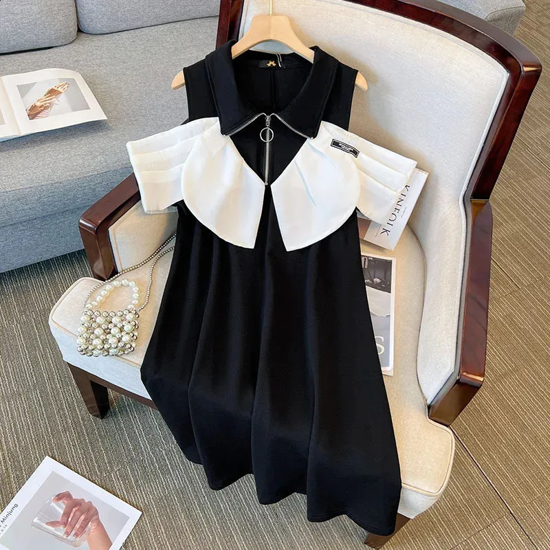 chinese dress ladies Black Tie Dye Kaftan Dress