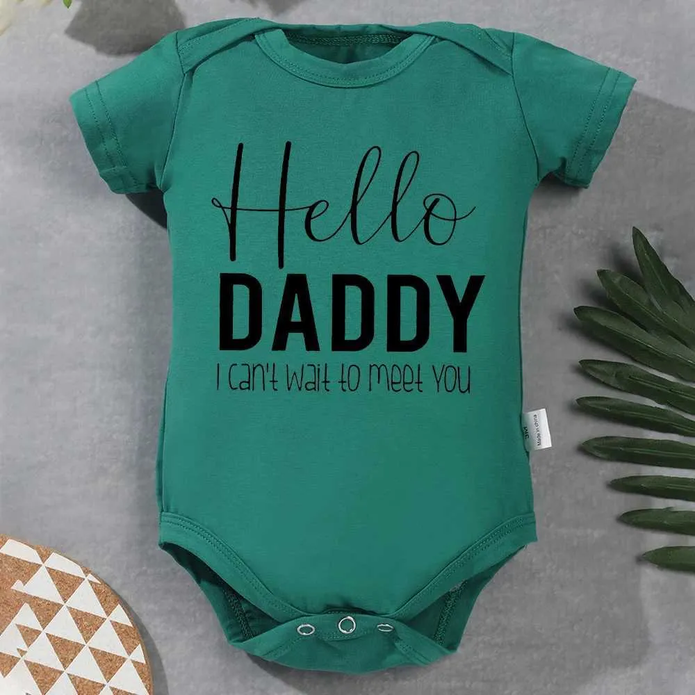 Body Bébé Annonce Grossesse – "Hello Daddy, I Can't Wait - Foto 9