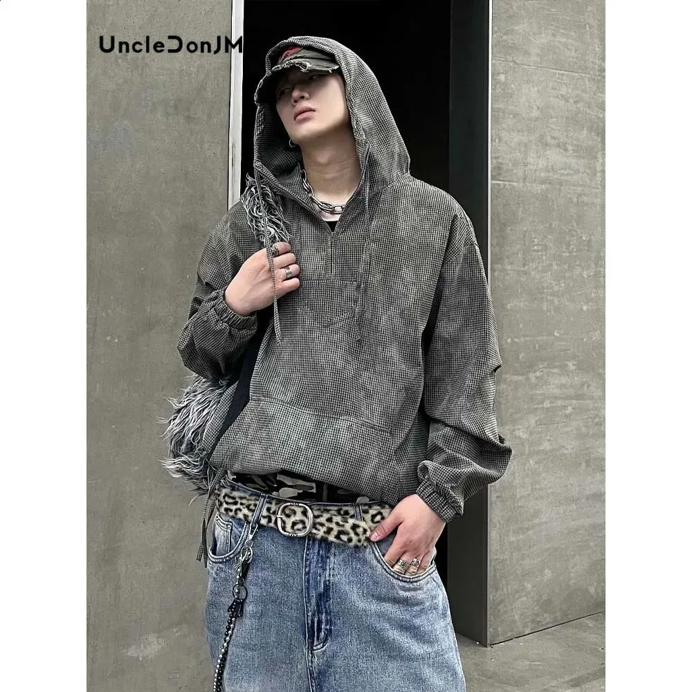 Mens Hoodies Tie Dye Gray Sweatshirt Sweatshirts Streetwear: Mens