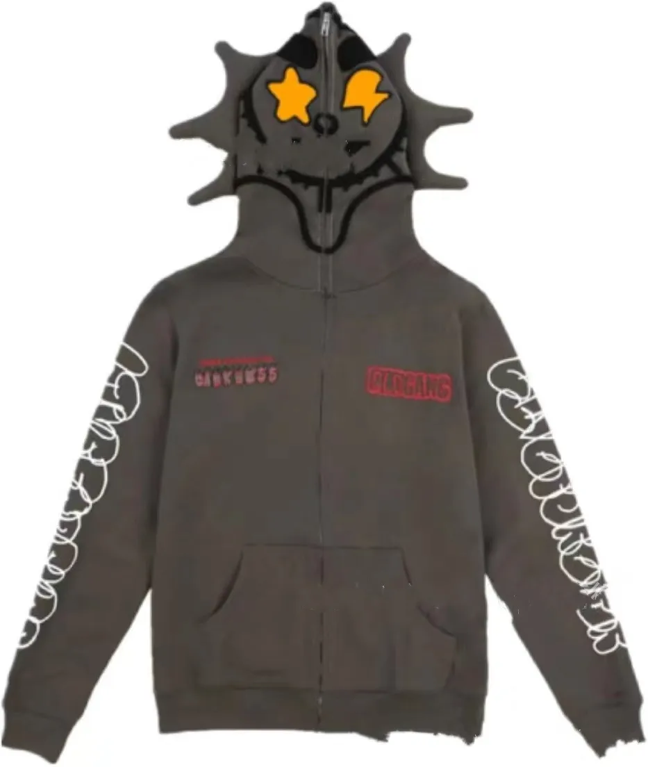 Glo Gang The Glory Full Zip Cotton Zip Up Hoodie For Men And