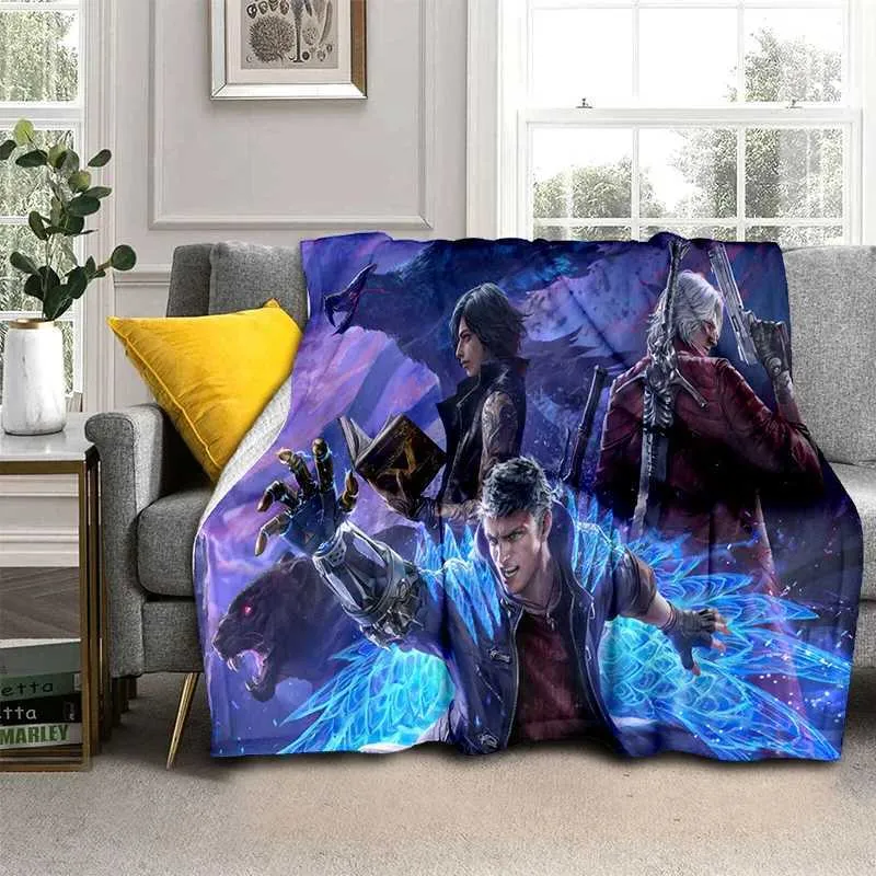 3D DMC Devil May Cry Gamer Blanket Soft Woven From Taiho_shop