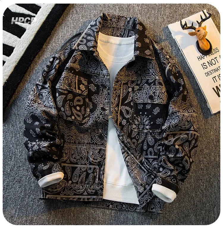 ジャケット・アウター Bandana Jacquard Denim Work Jacket Bandana Jacquard Denim Hooded Work Jacket Baggy Jean 本日