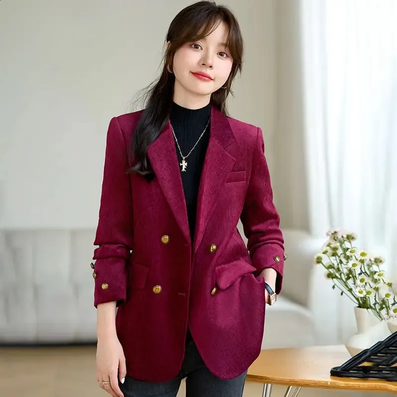 UNXX Womens Tweed Blazers Double Breasted Vintage From
