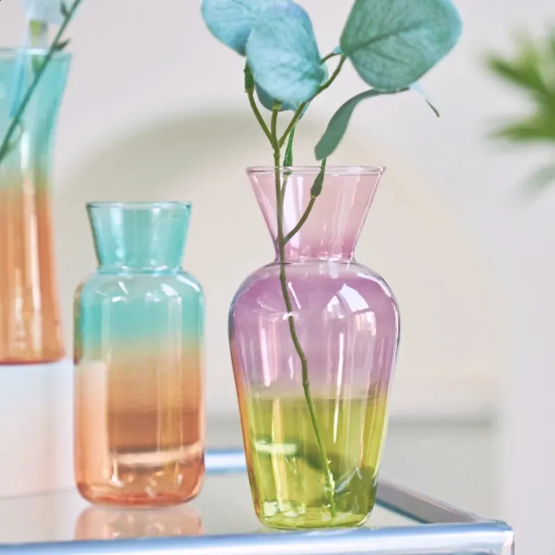 10 Mini Glasvasen Set – Verschiedene Größen & Muster, Vintage Deko Für Tisch, Hochzeit, Party, Transparente Budvasen