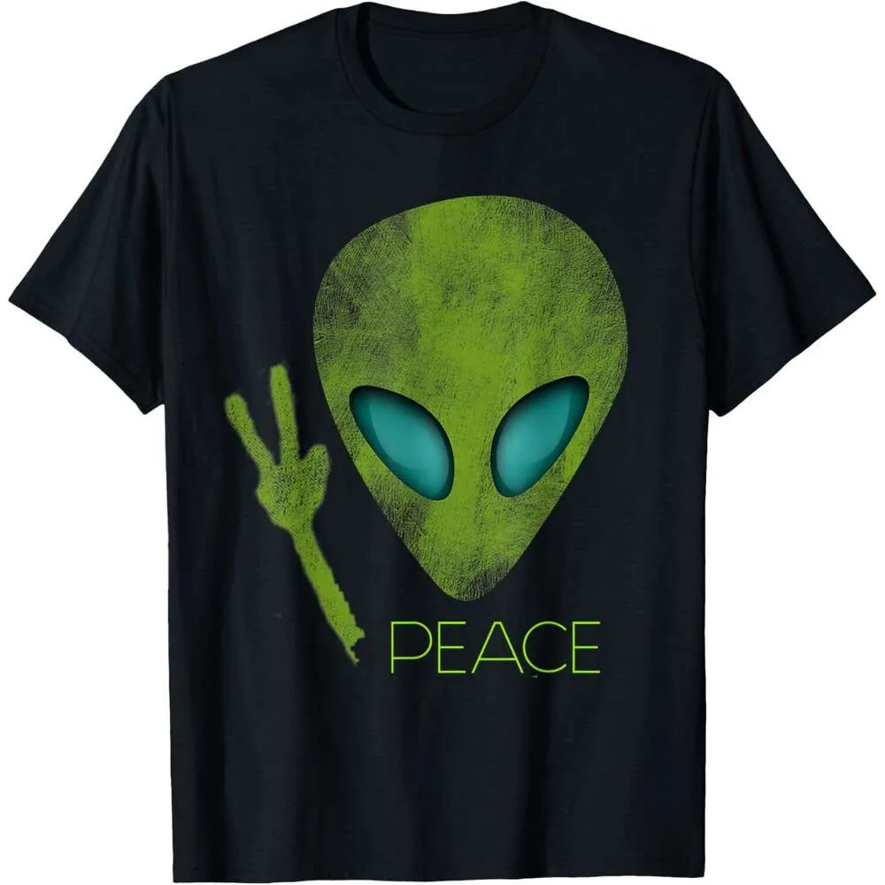 Wholesale Alien Peace T Shirt For Men Funny UFO Lover Graphic... From ...