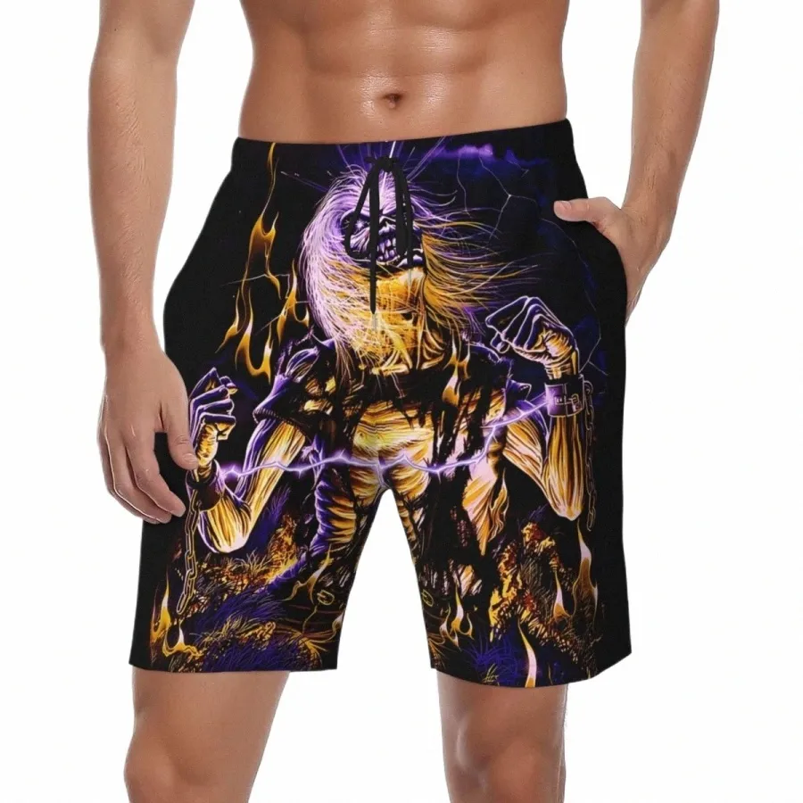 classic Vintage Horror Skull 3D Board Shorts Summer Cool Sportswear Beach Short Pants Men Quick Dry Casual Oversize Swim Trunks L01a