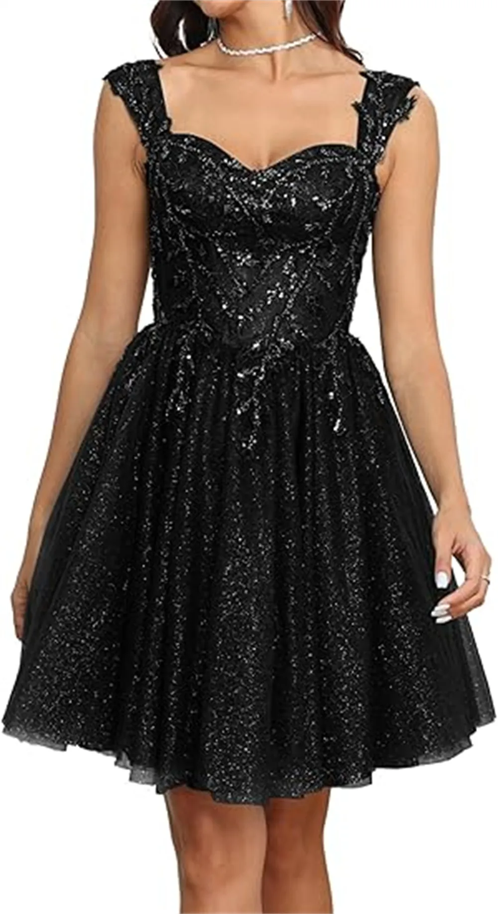Short A-Line Homecoming Dress with Sequins Beading Tulle Sweetheart  Neckline Plus Size from Dhgate Homecoming Dresses - price 76.39