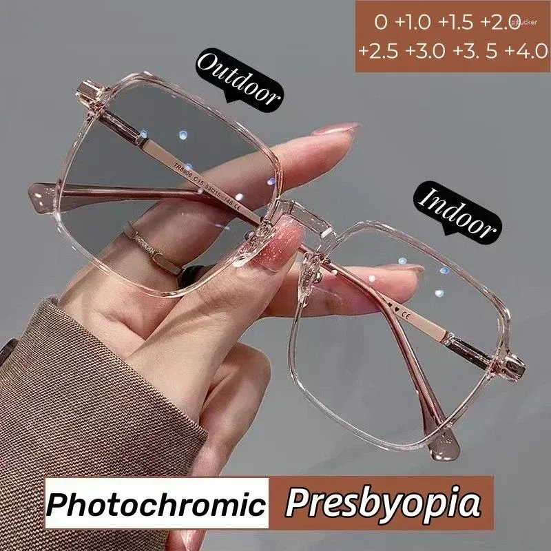 thumbnail image 2 of Women’s Pink Plastic Reading Glasses – Rectangle Frame – Strengths 1.0 To 3.5 – SUN MR56 2 of 6