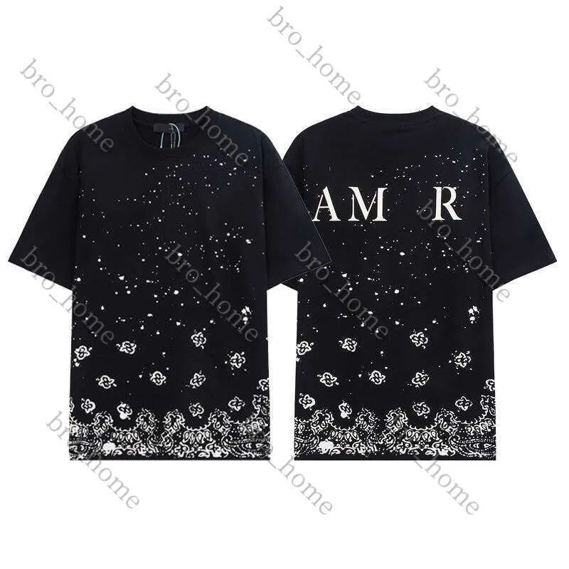 2024 Amirit Shirt Luxury Amiriis Shirt Mens Designer T Shirt Man 