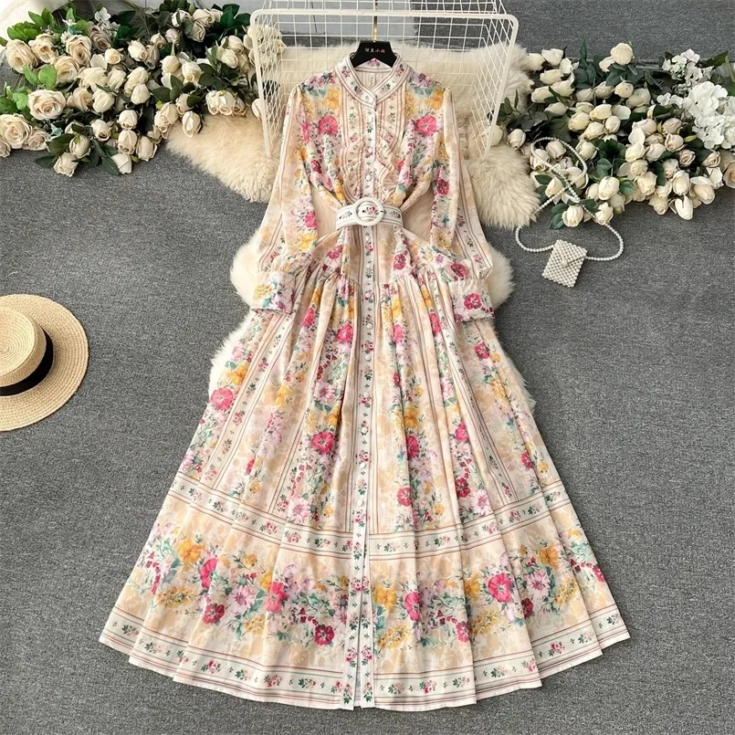 Floral Chiffon Dresses: Elegant Womens Maxi Dress With Long