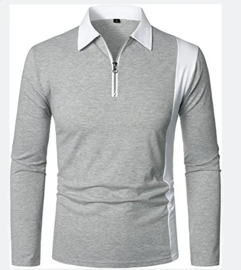 Stylish Spliced Men's shirt with t shirt with Zipper