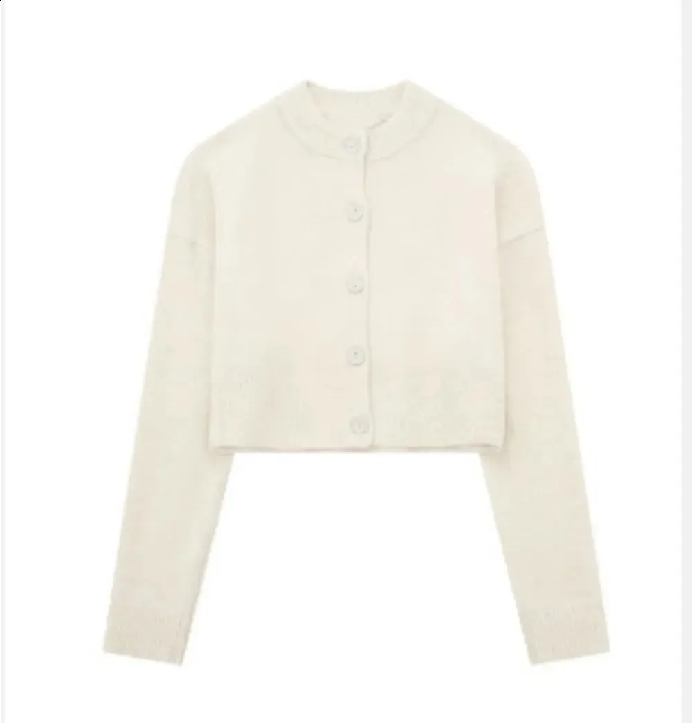 Women's Solid Knit cardigan - Long Sleeve Streetwear