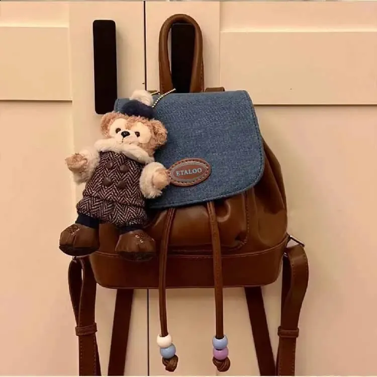 Vintage Style Mini Backpacks: Chic Denim Patchwork, Perfect for Everyday!  Shop Now! Best Seller from Dhgate Backpack Style - price 20.83