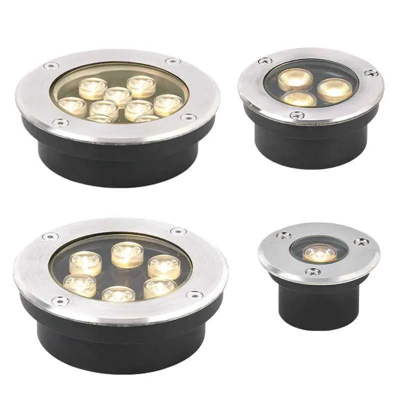 9W LED Outdoor Ground Spot Light Garden Path Floor Underground Buried