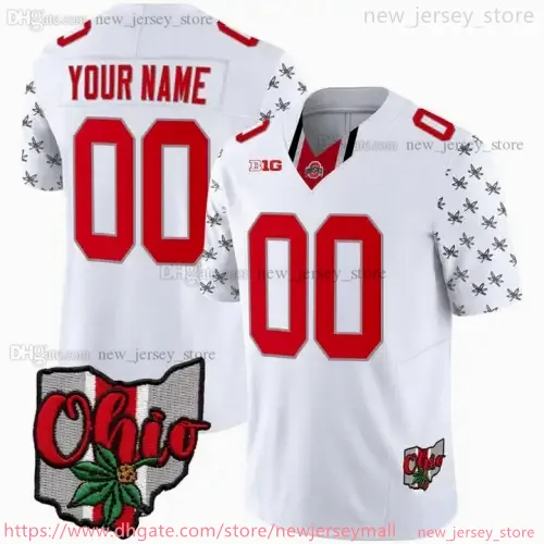 2024 Custom Ohio State Buckeyes College American Football Shirts S 6XL Sizes Featuring Caleb Downs Jeremiah Smith Sonny Styles Jeffrey Okudah Nicholas Petit Frere And Ewers Stitched Jersey From New je...