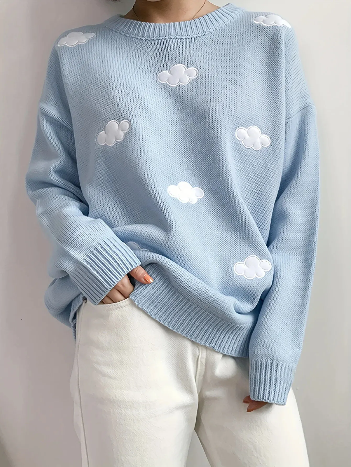 Loose Knit Pullover Sweater Womens Oversized Pullover Sweaters