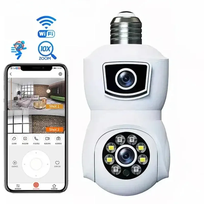 Dual Lens WiFi Bulb Camera 360° Panoramic Indoor... From ...