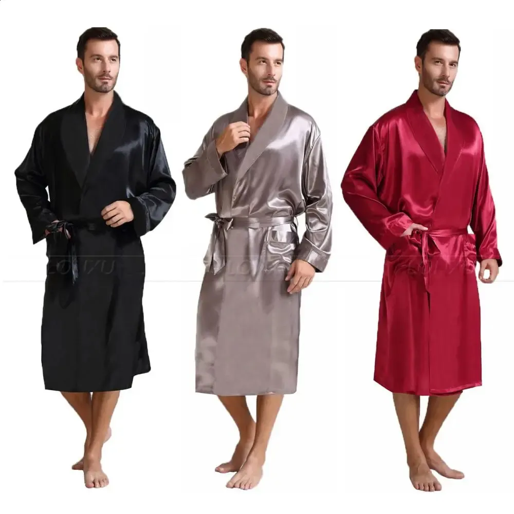 Satin pajamas with robe sale