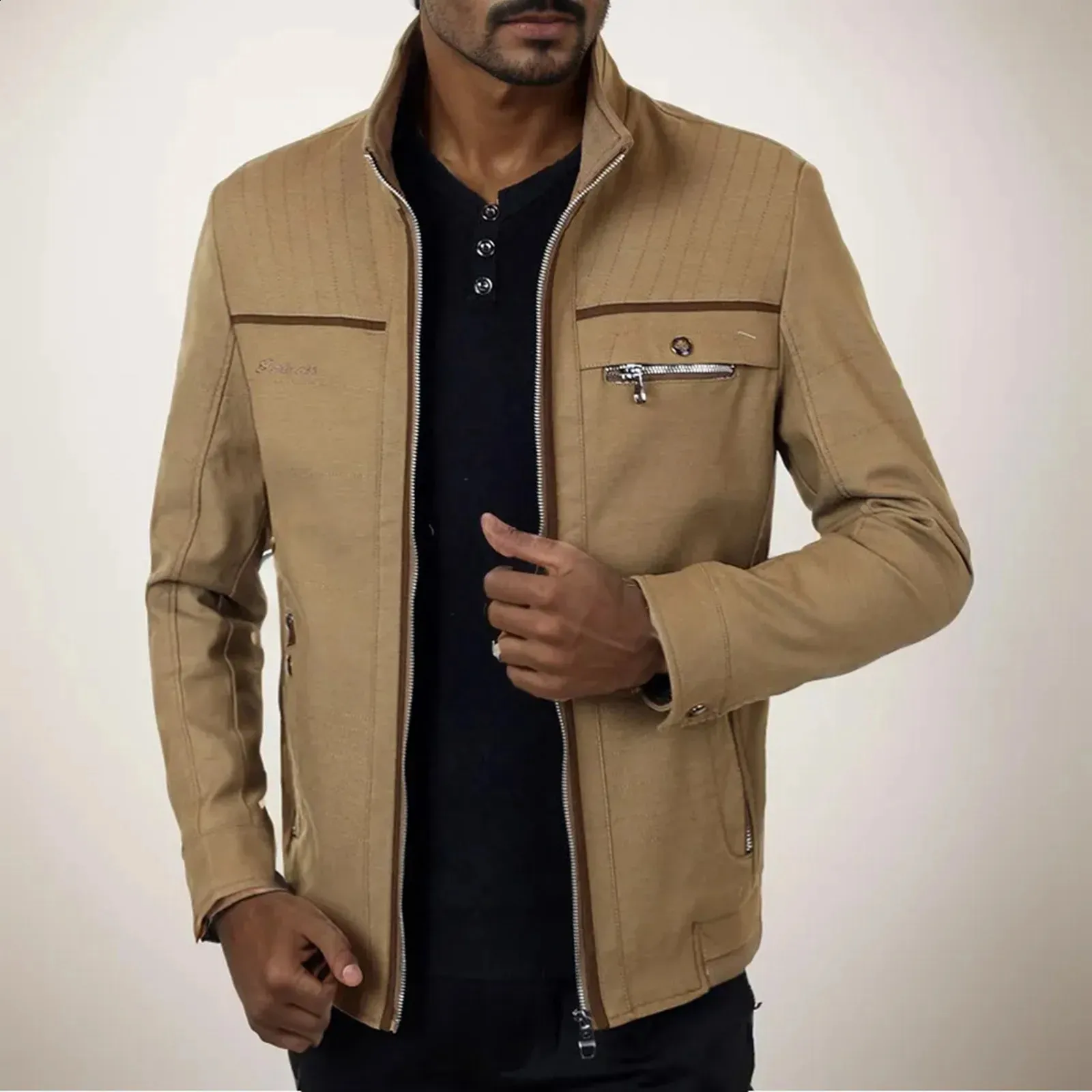 Business Casual Coats For Men, Lightweight Cotton Blend Jacket